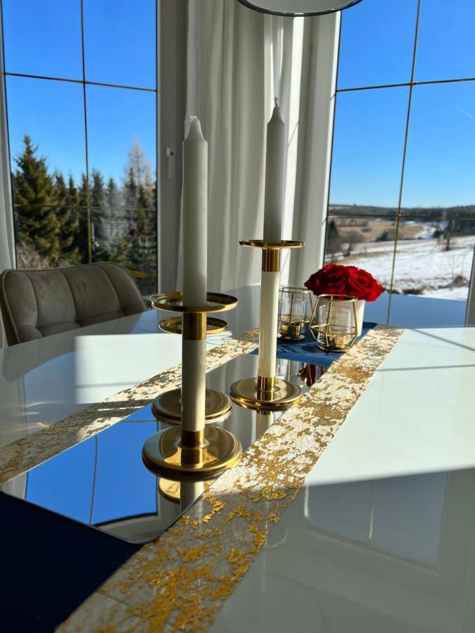 Luxus Ferienhaus Erzgebirge In Alleinlage アルテンベルク エクステリア 写真